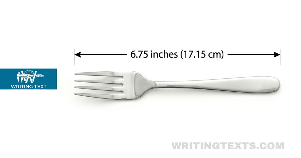 Dinner Fork measures 6 inches long