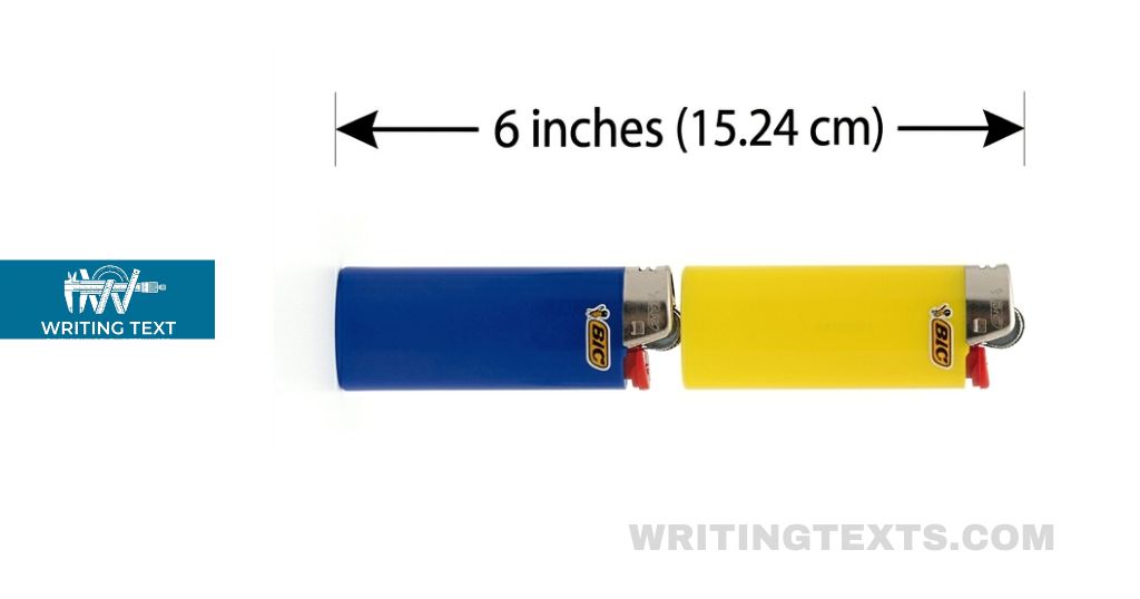 Disposable Lighters measures 6 inches long