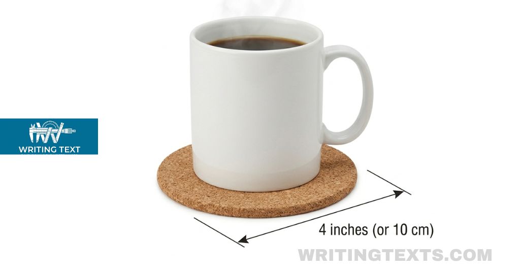 Drink Coaster Measures 4 Inches Long