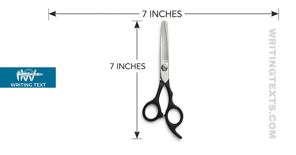 Hair Styling Shears (Scissors) measure 7 inches long