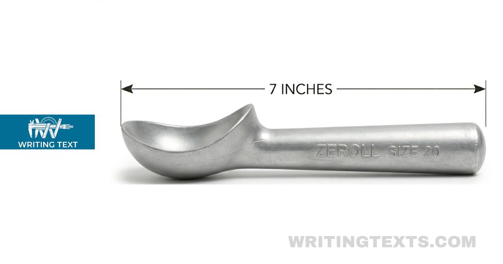 Ice Cream Scoop measures 7 inches long
