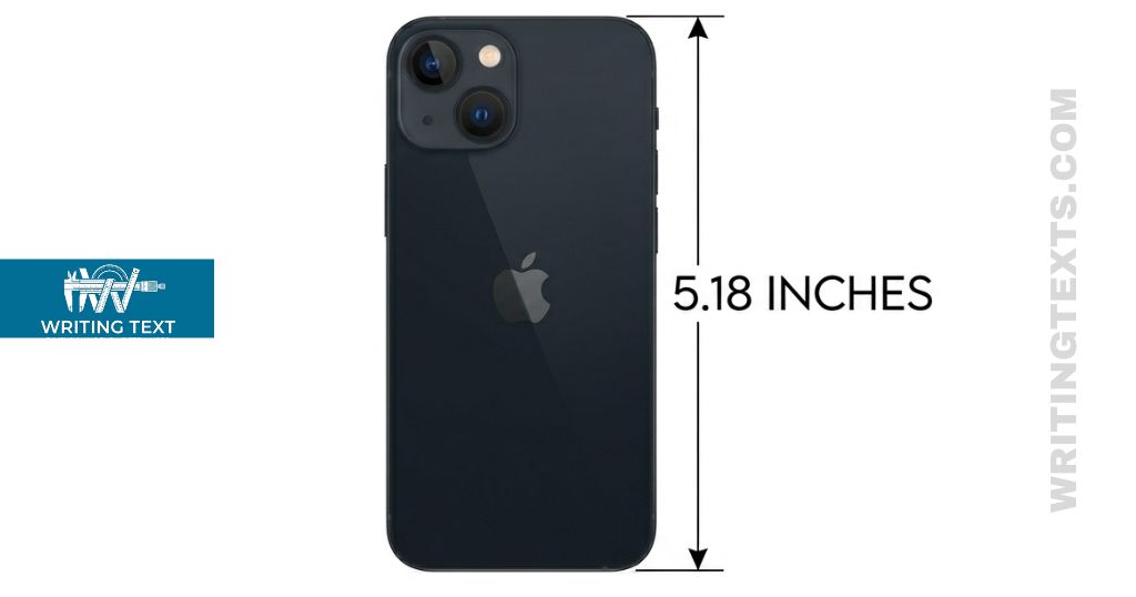iPhone 13 mini measures 5 inches long