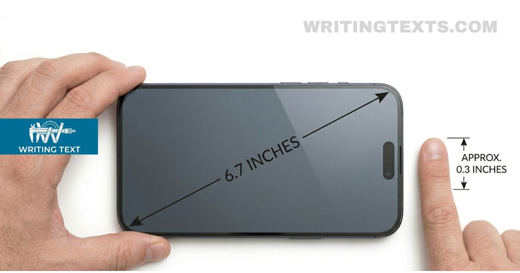 Iphone 15 Pro Max Screen measures 7 inches long