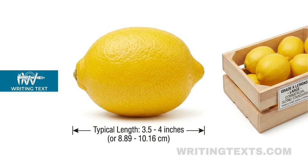 Large Lemon Measures 4 Inches Long