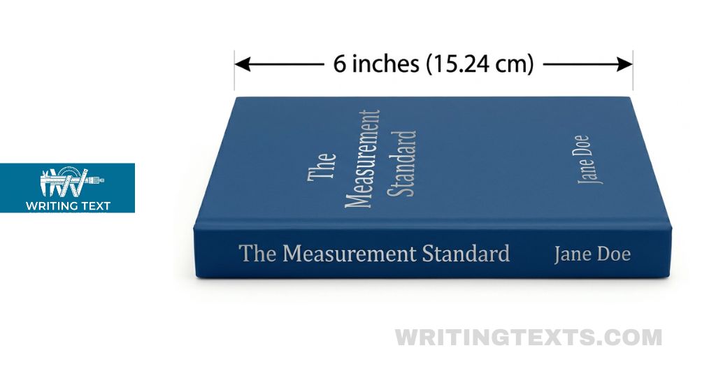 Paperback Book's Width measures 6 inches long