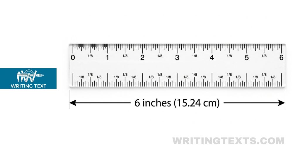 Plastic Ruler measures 6 inches long