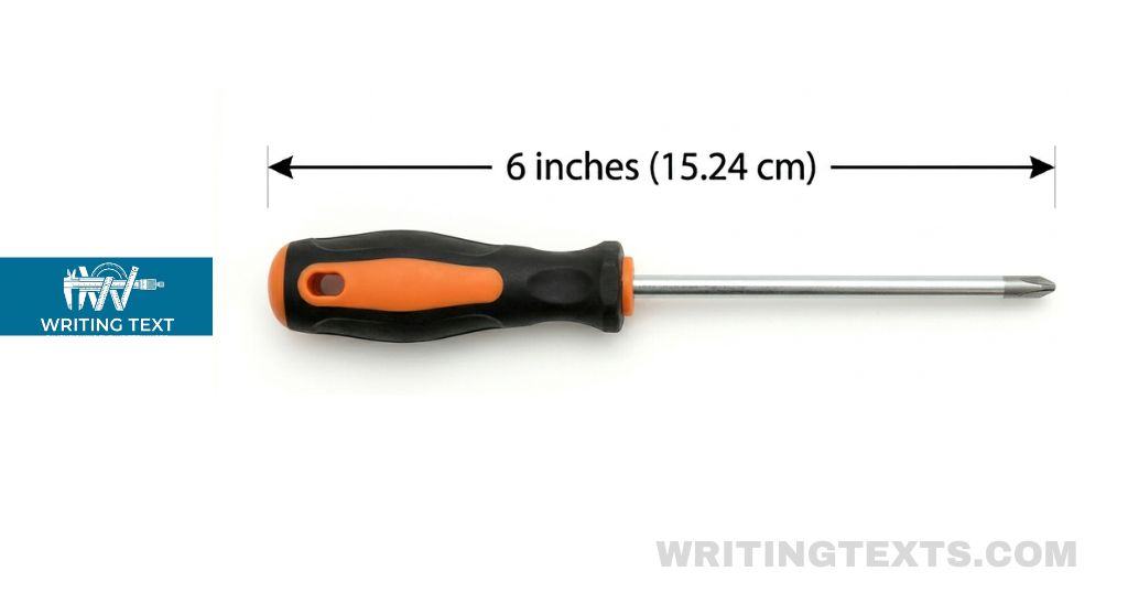 Screwdriver Blade measures 6 inches long