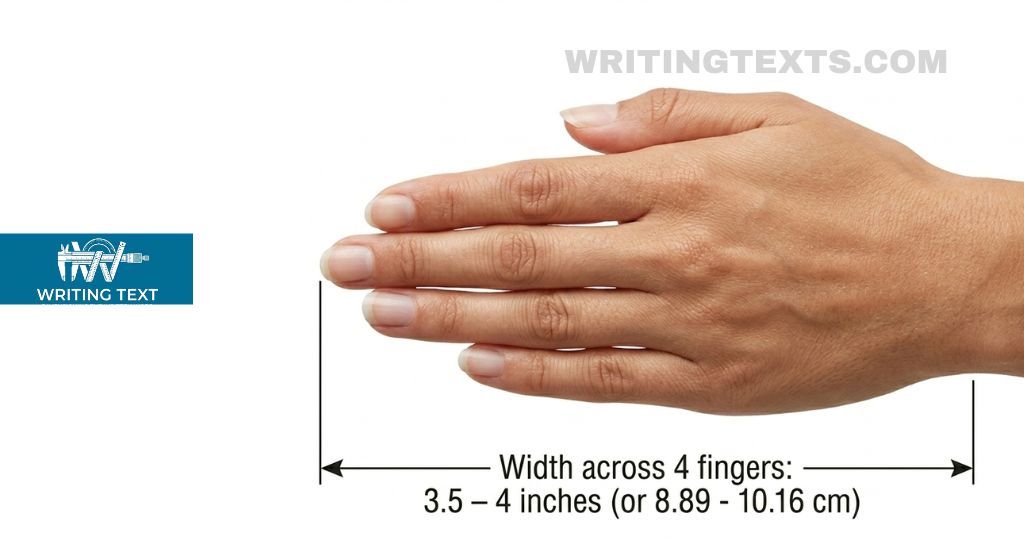 Small Adult Hand Measures 4 Inches Long