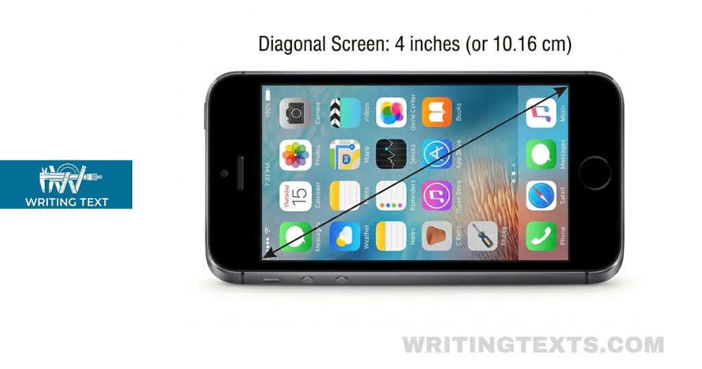 Smartphone Screen Measures 4 Inches Long