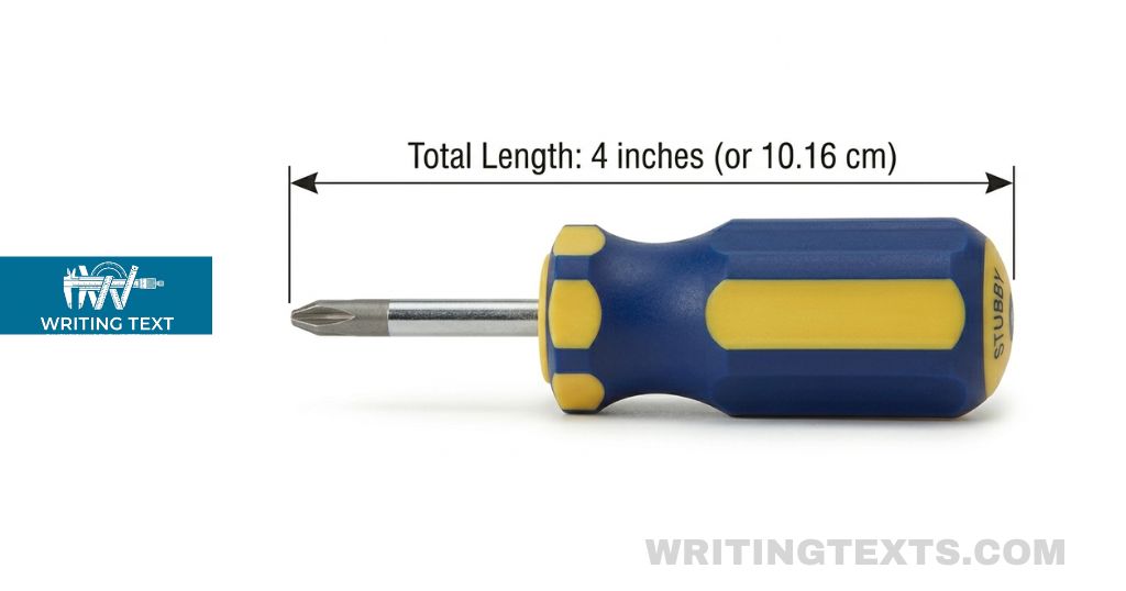 Stubby Screwdriver Measures 4 Inches Long