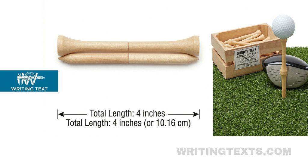 Two Golf Tees Measures 4 Inches Long