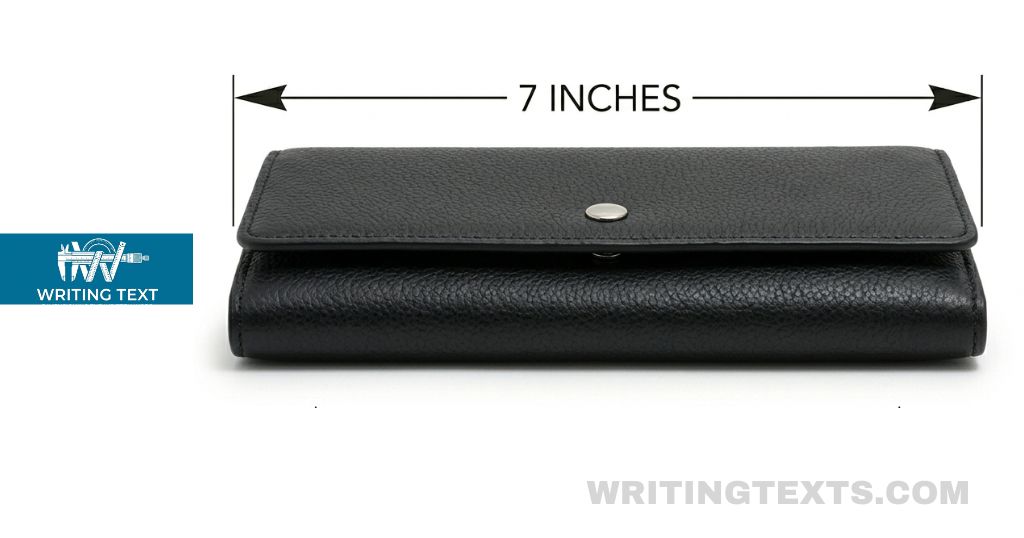 Women's Long Wallet or Clutch measures 7 inches long