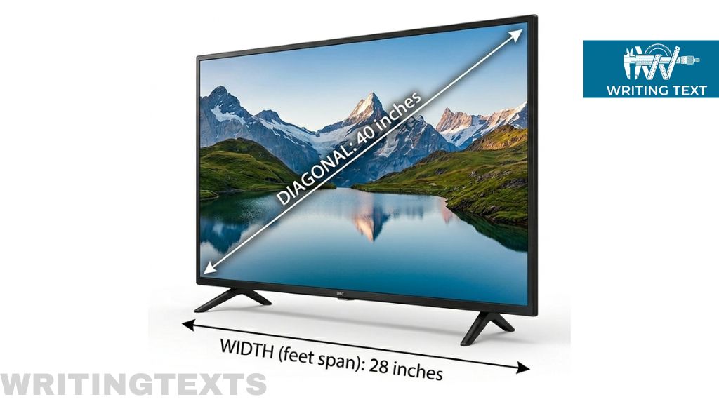 A 40-Inch Flat-Screen TV 40 Inches Long
