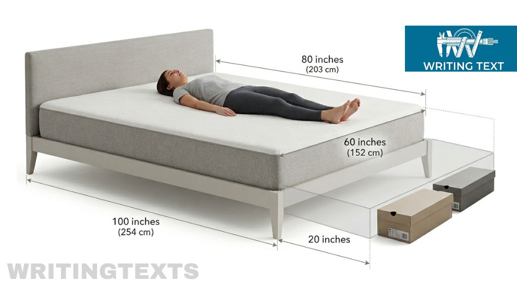 A Queen Mattress Measures 100 Inches Long