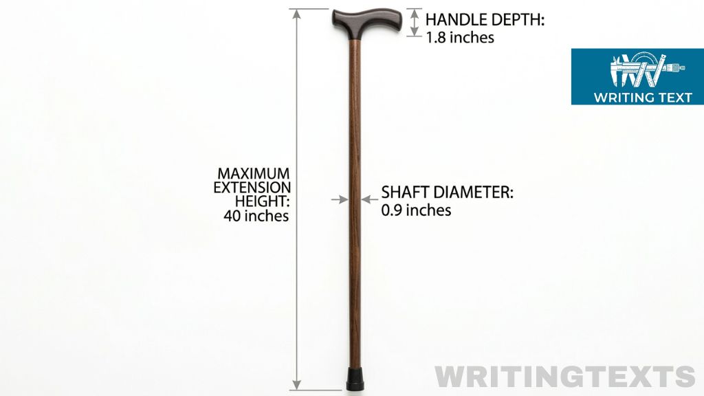 A Walking Cane Measures 40 Inches Long