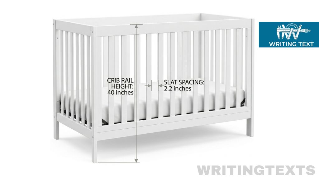 Baby Crib Rail Measures 40 Inches Long