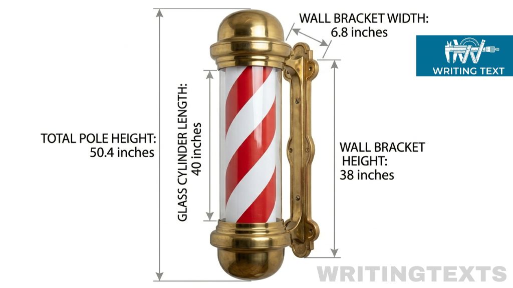 Barber Pole Measures 40 Inches Long
