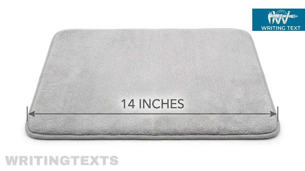 Bath Mat Short Side 14 Inches Long