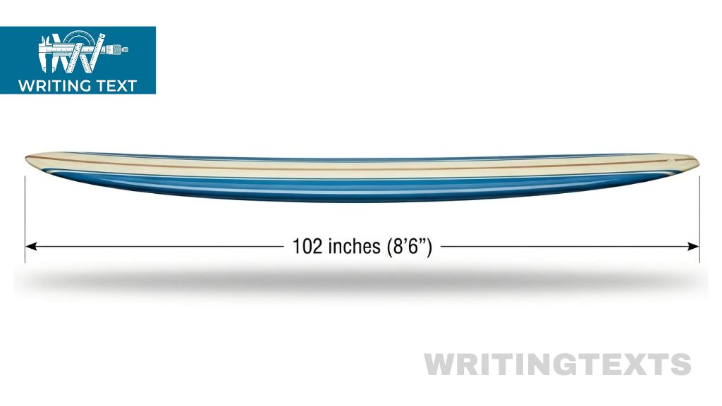 Classic Longboard Surfboard Measure 102 Inches Long
