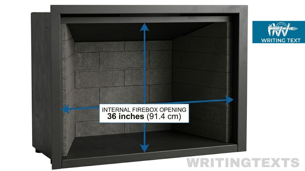 Fireplace Opening Width 36 Inches Long