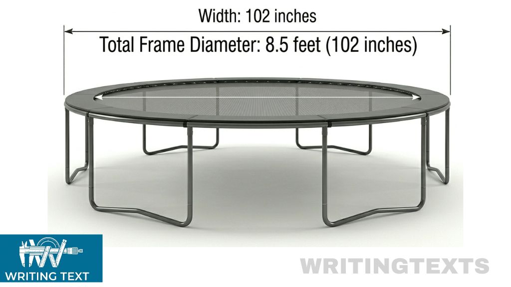 Full-Size Backyard Trampoline  Measure 102 Inches Long