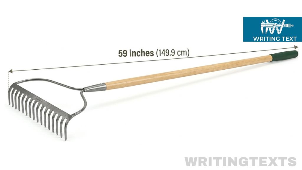 Garden Rake Measures 59 Inches Long