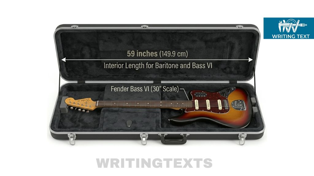 Hardshell Guitar Case Measures 59 Inches Long