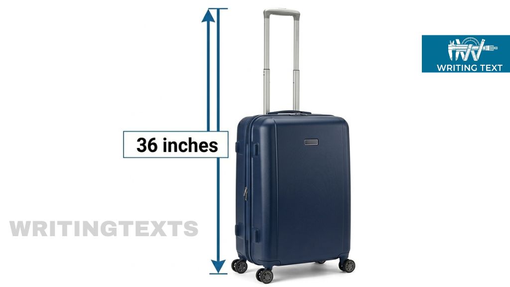 Large Suitcase with Extended Handle 36 Inches Long