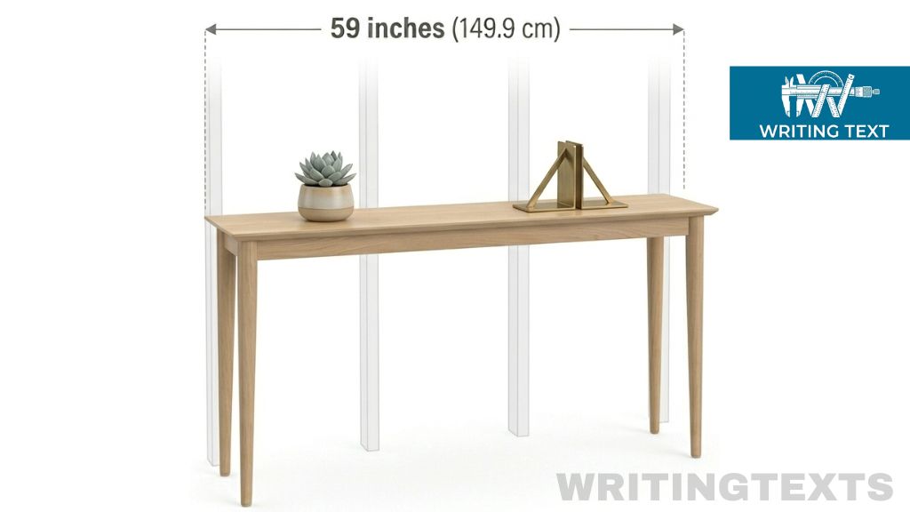 Narrow Console Table Measures 59 Inches Long