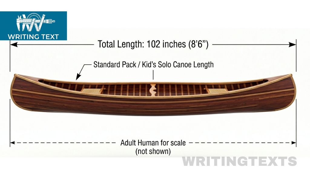 Pack Canoe or Kid’s Solo Canoe Measure 102 Inches Long