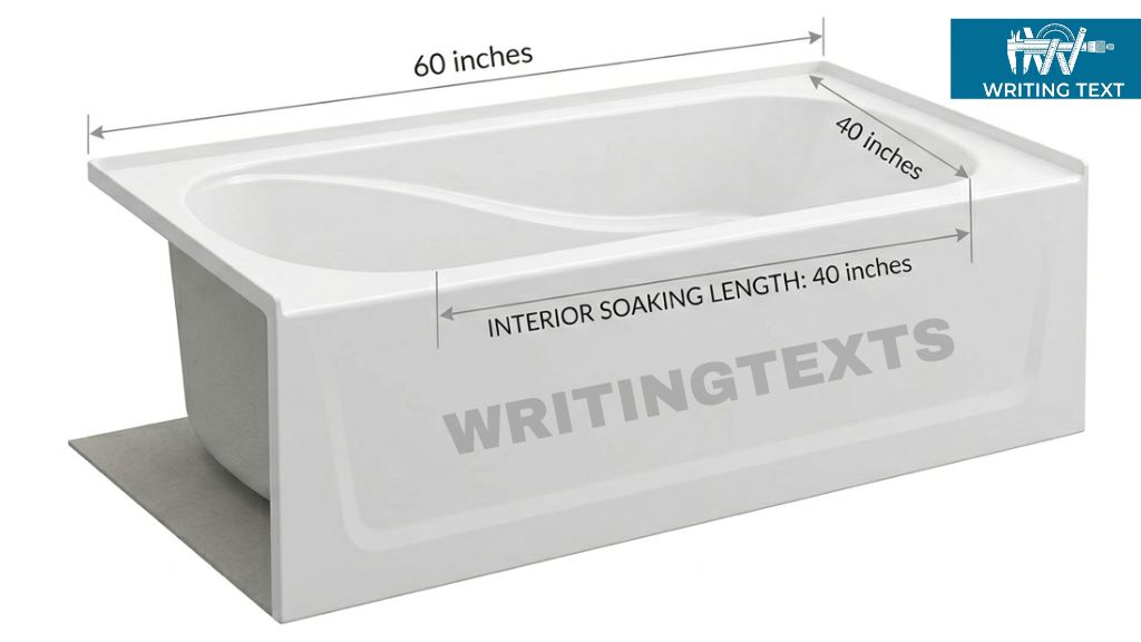 Short Alcove Bathtub Measures 40 Inches Long