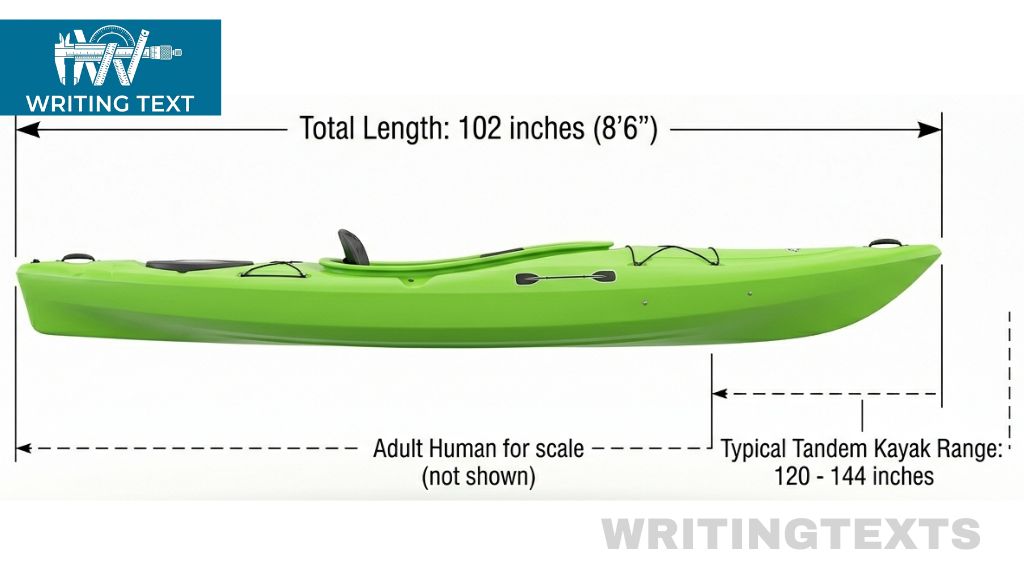 A Short Solo or Child’s Kayak Measure 102 Inches Long
