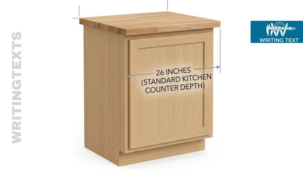 Standard Kitchen Counter Depth 26 Inches Long