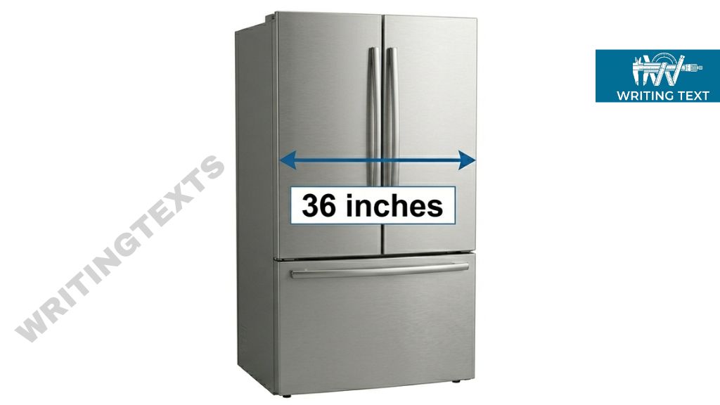 Standard Refrigerator Width 36 Inches Long