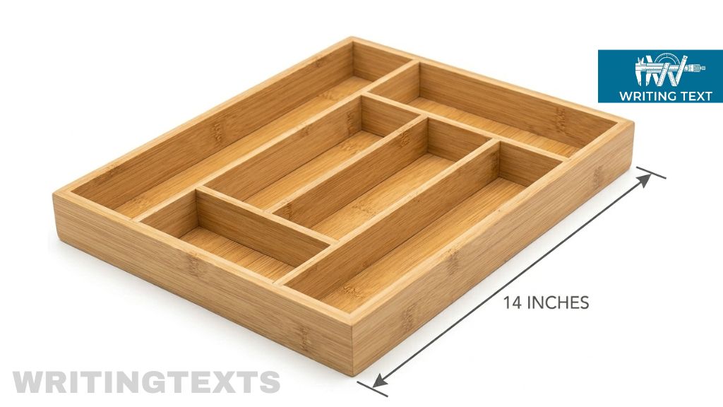 Wooden Drawer Organizer Tray 14 Inches Long