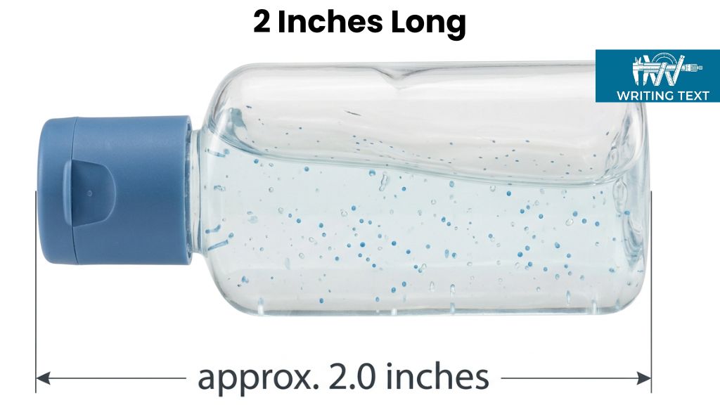 Pocket Hand Sanitizer Bottle 2 Inches Big or Long