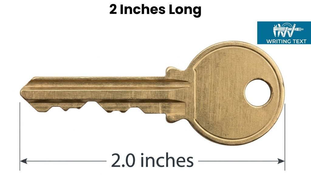 Standard House Key 2 Inches Big or Long