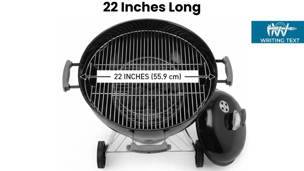 Classic Charcoal Kettle Grill That Is 22 Inches Long or Big