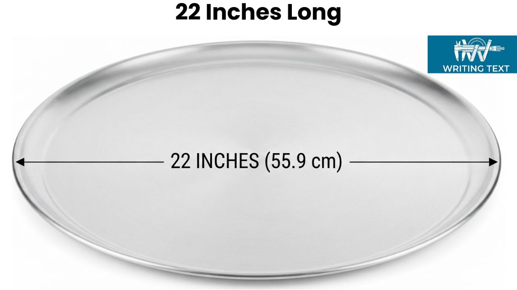 Large Round Serving Tray That Is 22 Inches Long