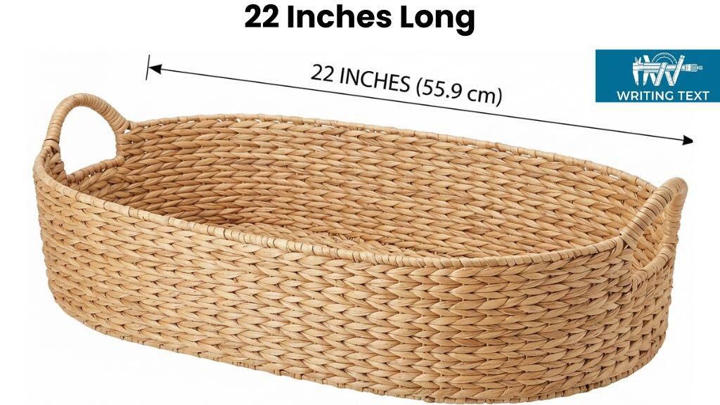 Oval Storage Basket That Is 22 Inches Long