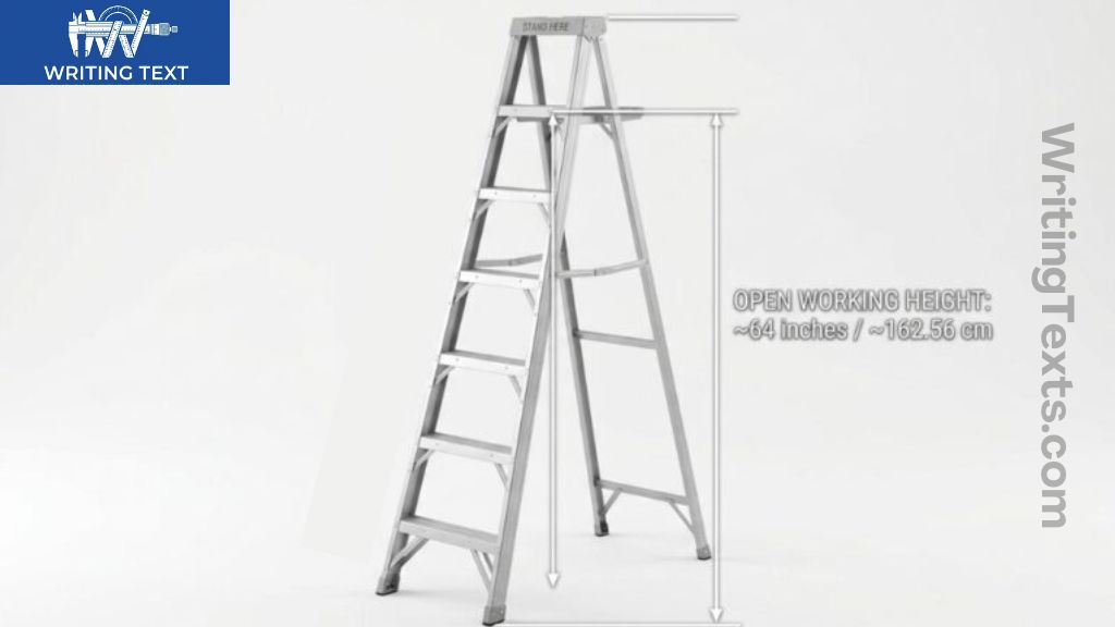 10-Step Aluminum Stepladder That is 64 Inches Long