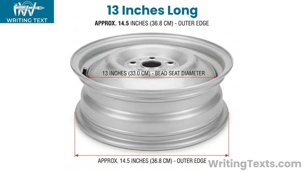 13-Inch Car Wheel Rim That Measure 13 Inches Long
