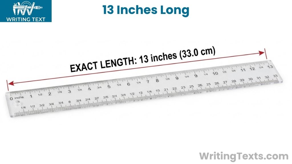 13-Inch Ruler That Is 13 Inches Long