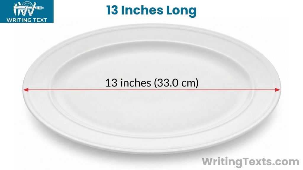 13-Inch Serving Platter That Is 13 Inches Long