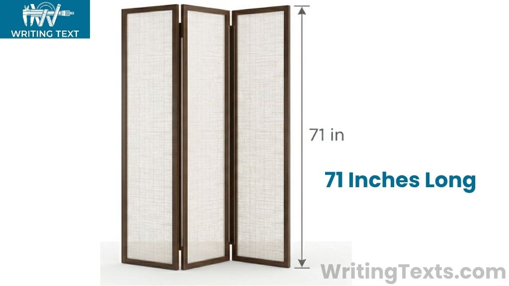 3-Panel Privacy Screen / Room Divider That Are 71 Inches Tall