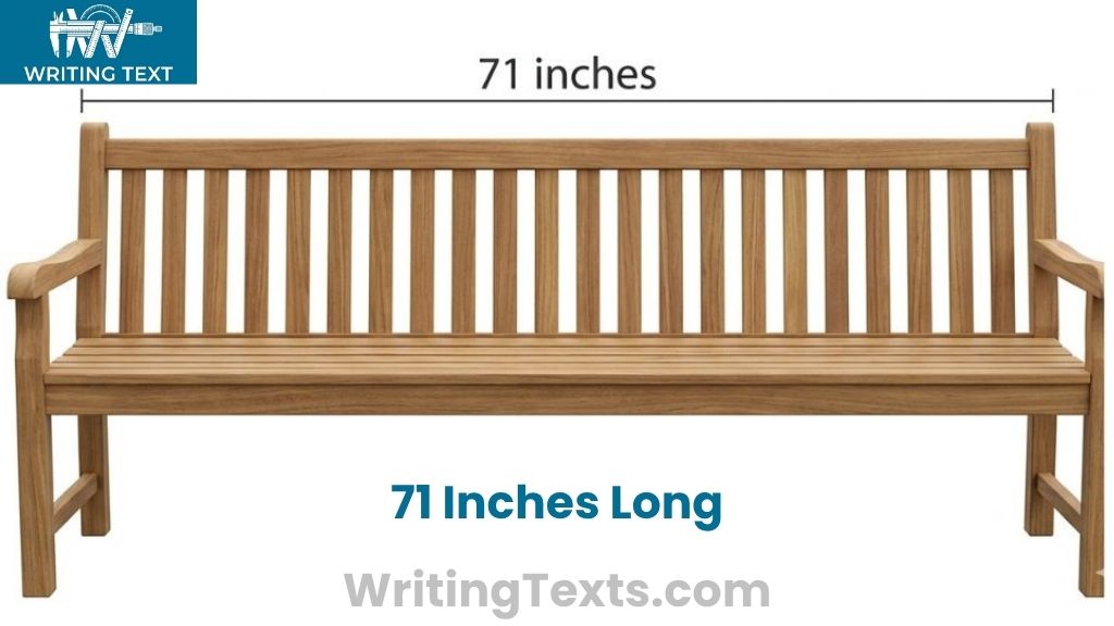 3-Seater Garden Bench That Is 71 Inches Long
