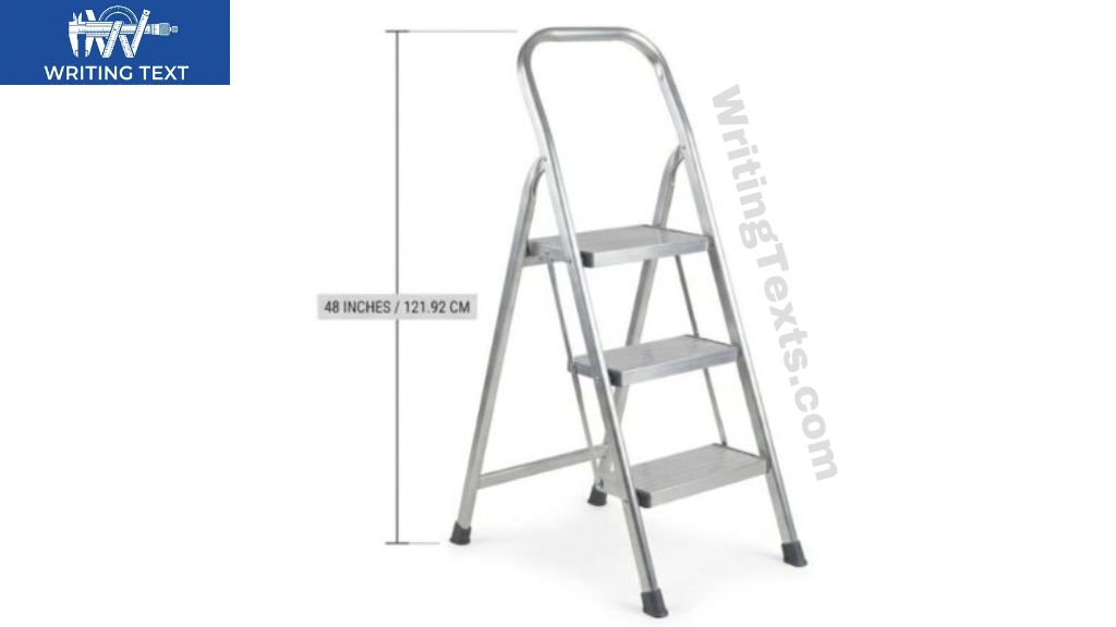 3-Step Aluminum Step Stool That is 48 Inches Long