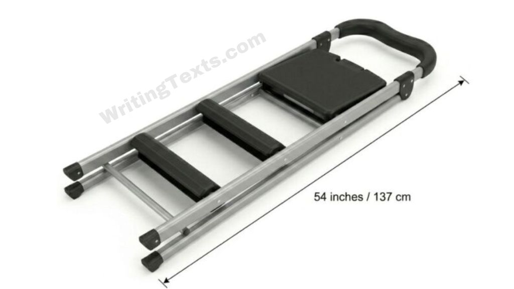 3-Step Folding Step Stool  That Is 54 Inches Long