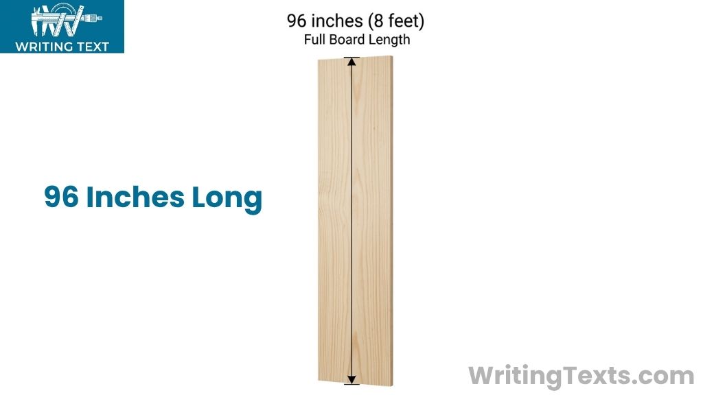 8-Foot Utility Shelf Board That Is 96 Inches Long