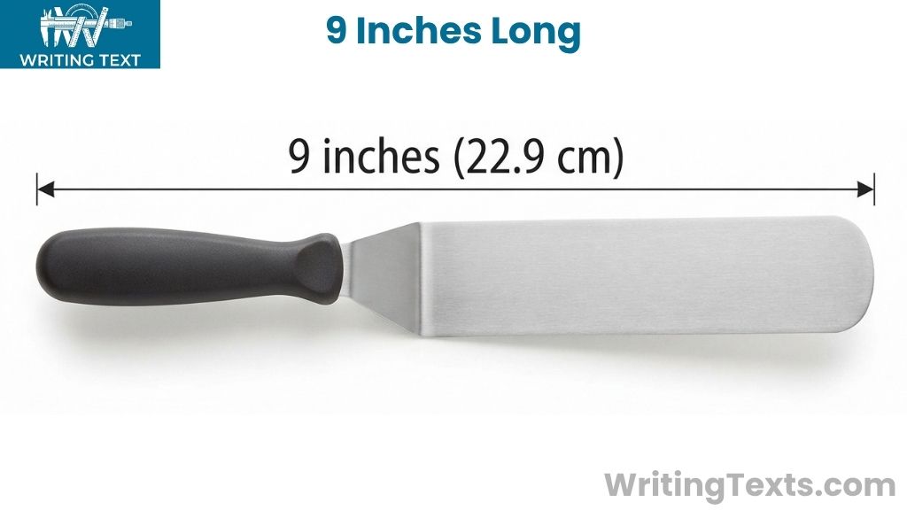 9-Inch Kitchen Spatula That Is 9 Inches Long